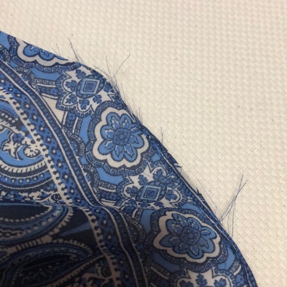 Blue Patterned Mini Dress - Picture 4 of 5